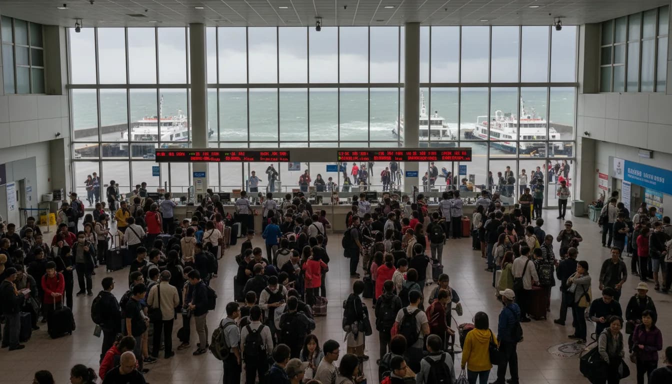 與颱風賽跑的150分鐘：金門小三通12航次疏運奇蹟與停航自救全指南