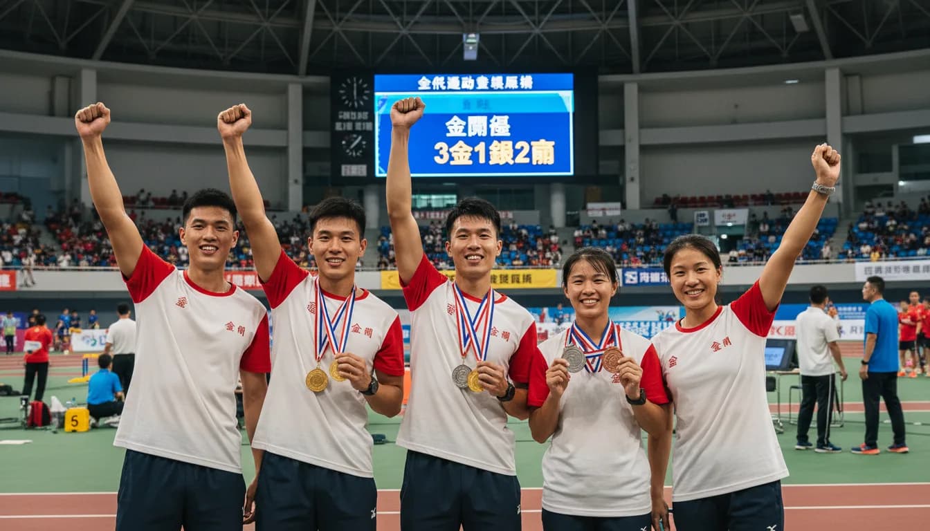 全民運動會獎牌榜亮點：金門奪3金1銀2銅居離島之冠的3大突圍策略