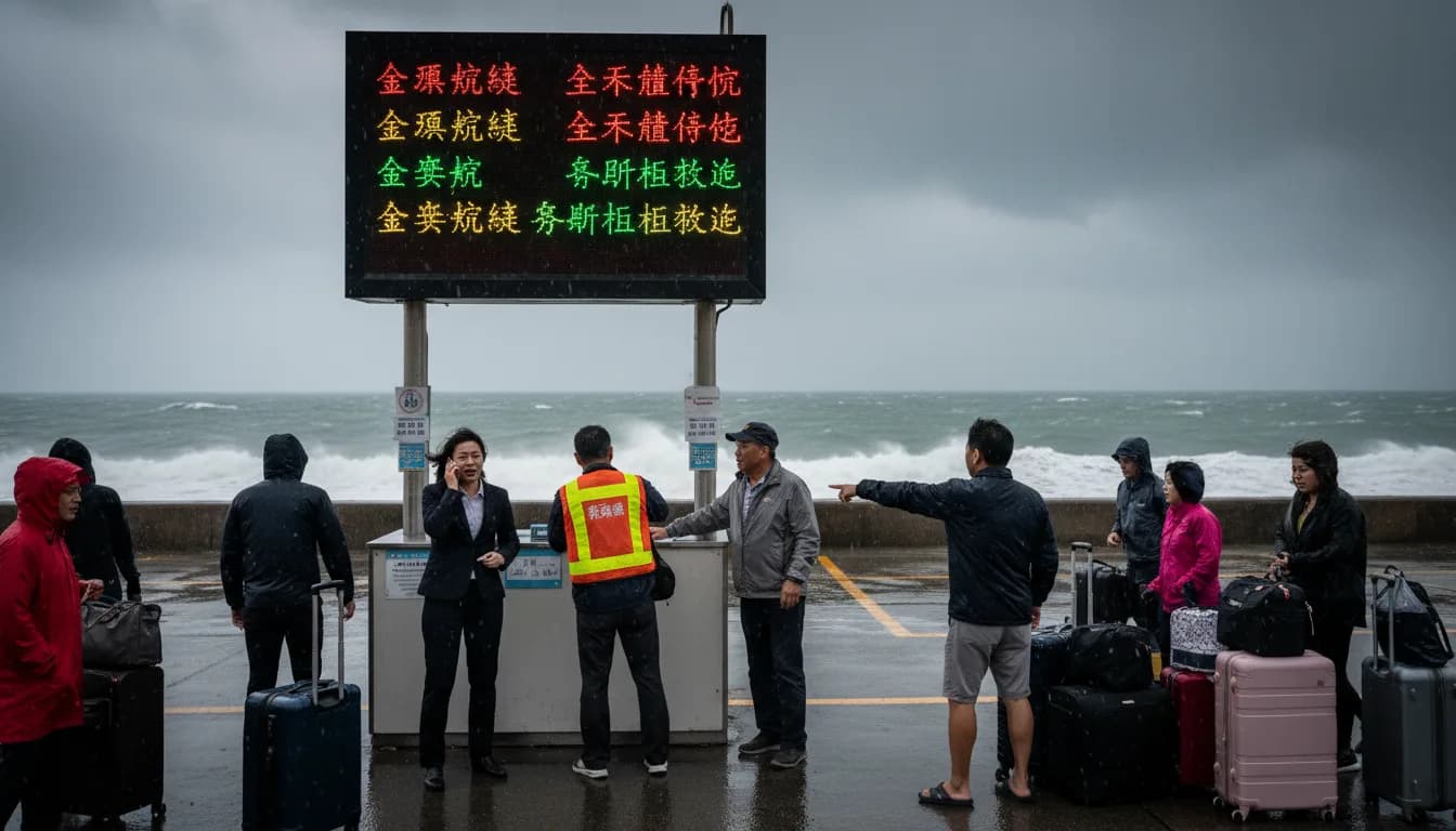 颱風與東北季風雙重夾擊：最新金門小三通航班異動實況與4大應變指南