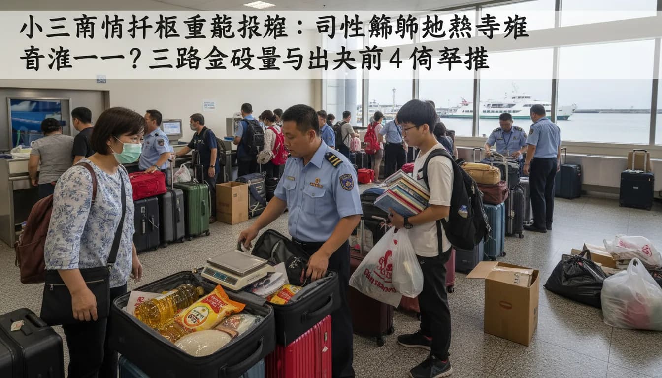 小三通行李限重落差拆解：同一艘船為何標準不一？三階段改善與出發前 4 項準備