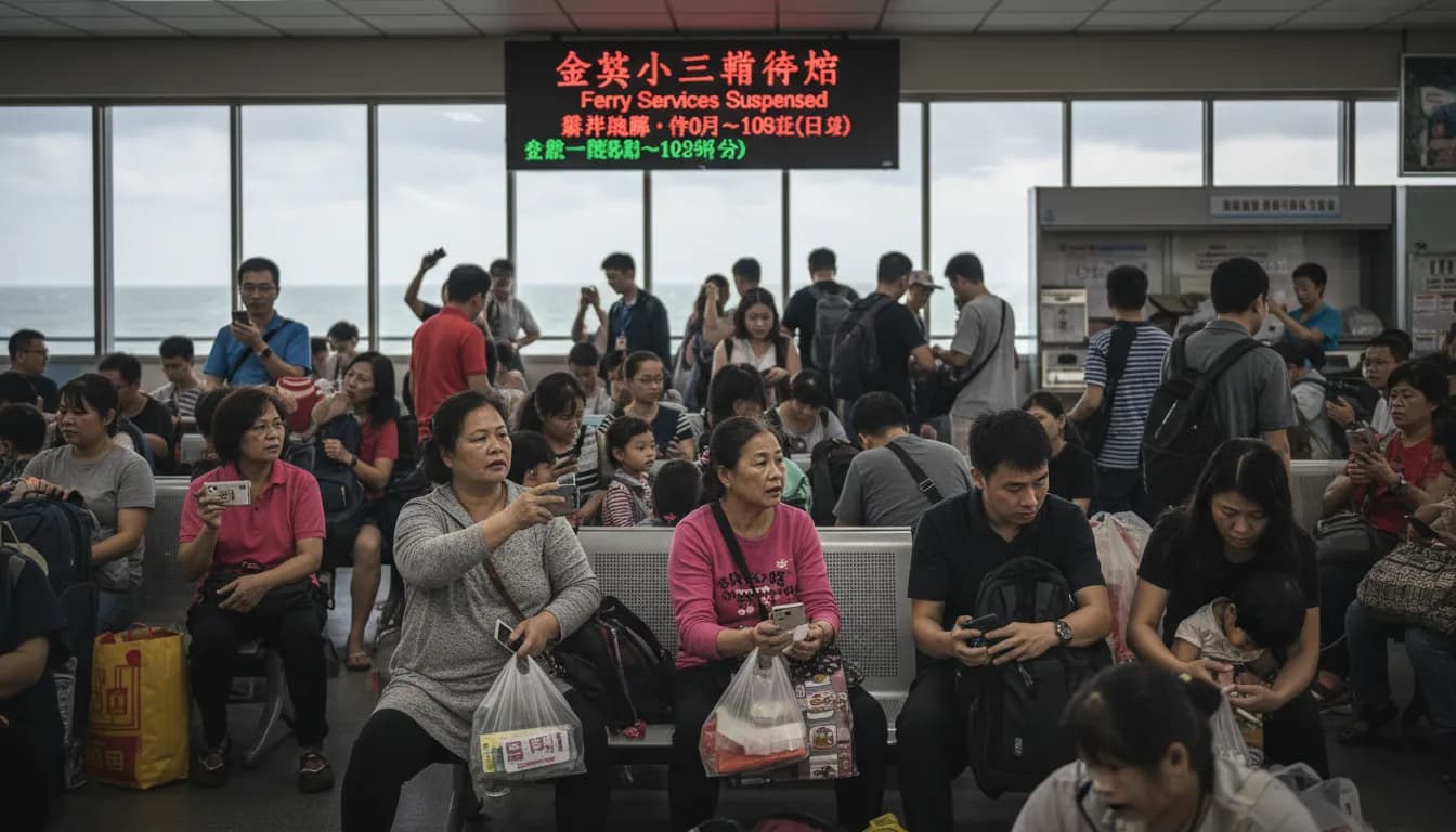 薔琵颱風金廈小三通停航：金門居民與旅客的改期、退票完整指南