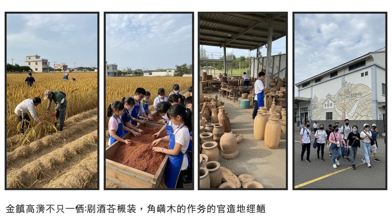 金門高粱不只一瓶酒：從酒糟食農課、陶甕木作到校園參訪的完整在地連結